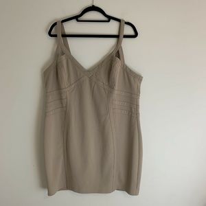 EUC! FOREVER 21 Plus Size 3X Dress Tan/Pink/Blush Sleeveless Dress